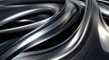 Abstract Wavy Colors Realistic Hyper-detailed 3d Silver Wallpaper