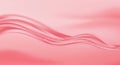 Abstract Wavy Coral Fabric on Light Pink Background Royalty Free Stock Photo