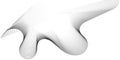 abstract wavy and curve line art flowing dynamic grey isolated on transparent background in concept luxury, wave, wind, ocean,