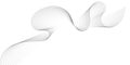abstract wavy and curve line art flowing dynamic grey isolated on transparent background in concept luxury, wave, wind, ocean,