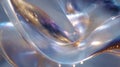 Abstract wavy fluid glass texture background creating light refraction Royalty Free Stock Photo