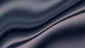 Abstract Wavy Gradient Background Dark Blue Grey Smooth Fabric Flow Texture Pattern for Design Royalty Free Stock Photo