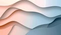 Abstract Wavy Gradient Background with Smooth Flowing Layers and Soft Color Transition Royalty Free Stock Photo