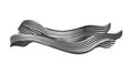 Abstract Wavy Gray Lines Flowing Dynamic Pattern Vector, vector design Generative AI Royalty Free Stock Photo