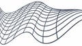 Abstract Wavy Grid Line Art Pattern Dynamic Background, vector design Generative AI Royalty Free Stock Photo