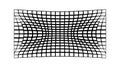 Abstract Wavy Grid Optical Illusion Vector Pattern, vector design Generative AI Royalty Free Stock Photo