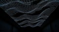 AI-Generated Wave Grid Art Royalty Free Stock Photo