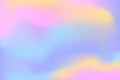 Abstract wavy holographic pink and blue background