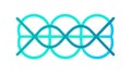 Abstract Wavy Interconnected Lines, symbolizing connection and flow, digital pattern, vector design Generative AI Royalty Free Stock Photo