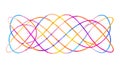 Abstract Wavy Intersecting Colorful Lines Pattern, vector design Generative AI Royalty Free Stock Photo