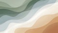 Abstract Wavy Layers Background with Earth Tones Flowing Gradients for Modern Design Royalty Free Stock Photo