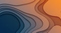 Abstract Wavy Layers Background: A Generative AI Design Royalty Free Stock Photo