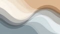 Abstract Wavy Layers Background Gradient Flowing Curves Pattern Modern Design Aesthetics Royalty Free Stock Photo