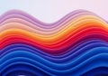 Abstract Wavy Layers Gradient Background waves Royalty Free Stock Photo
