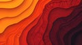 Abstract wavy layers in warm colors create a dynamic visual texture Royalty Free Stock Photo