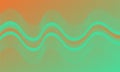 Abstract wavy line gradient background with green and orange flow Royalty Free Stock Photo