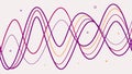 Abstract Wavy Line Pattern, Colorful Flow, vector design Generative AI Royalty Free Stock Photo