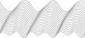 Abstract wavy line pattern - dynamic black and white design for backgrounds and prints