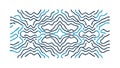 Abstract Wavy Line Pattern Vector, Modern Dynamic Background Texture, vector design Generative AI Royalty Free Stock Photo