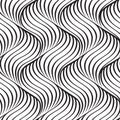 Abstract wavy line seamless pattern