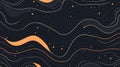 Abstract wavy lines and dots create a dynamic pattern design Royalty Free Stock Photo