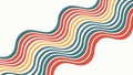 Abstract Wavy Lines, Dynamic Flowing Pattern, vector design Generative AI Royalty Free Stock Photo
