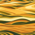 Abstract Wavy Lines in Earthy Tones Background Design