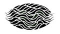 Abstract Wavy Lines Fluid Dynamic Pattern Black, vector design Generative AI Royalty Free Stock Photo