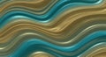 Abstract wavy lines in gold and blue create a mesmerizing visual texture Royalty Free Stock Photo