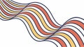 Abstract wavy lines pattern, colorful and flowing background design vector design Generative AI Royalty Free Stock Photo