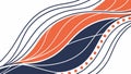 Abstract Wavy Lines Pattern, Dynamic Flow, vector design Generative AI Royalty Free Stock Photo