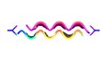 Abstract Wavy Lines Pattern, Dynamic Movement and Energy Design, vector design Generative AI Royalty Free Stock Photo