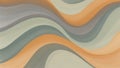 Abstract Wavy Lines Pattern Smooth Organic Curves in Earth Tones for Modern Backgrounds Textures Royalty Free Stock Photo