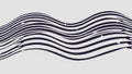 Abstract Wavy Lines Pattern on White Background Royalty Free Stock Photo