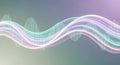 Abstract wavy lines and sound wave graph against a gradient background Royalty Free Stock Photo