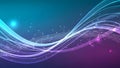Abstract Wavy Lines with Sparkles Royalty Free Stock Photo