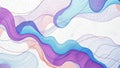 Abstract Wavy Lines with Textured Background Purple and Blue Royalty Free Stock Photo