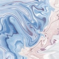 Abstract Wavy Liquid Marble Ink Vector blue white purple background design. Artistic hand drawn melted fluid wave Royalty Free Stock Photo