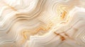 Abstract wavy marble background. A detailed cross-section of an agate stone displaying a mesmerizing array of beige and Royalty Free Stock Photo