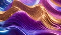 abstract wavy metallic background.