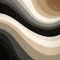 Abstract wavy pattern in brown, beige, and black shades with a speckled texture on a neutral background, representing Royalty Free Stock Photo