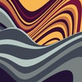 Abstract wavy pattern. Color striped background