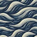 Abstract wavy pattern design featuring flowing lines. Swirling lines create dynamic motion effect. Pattern elegant, elegant. Royalty Free Stock Photo