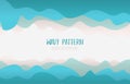 Abstract wavy pattern design minimal gradient template. Overlapping style of copy space of text backgrond.