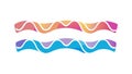 Abstract Wavy Pattern with Pastel Colors, vector design Generative AI Royalty Free Stock Photo