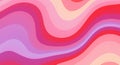 Abstract wavy pattern with soft, undulating curves in shades of pink, red, purple,