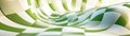 Abstract Wavy Patterns of Green and White Checkered Design Royalty Free Stock Photo