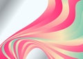 Abstract Wavy Pink Beige And Green Gradient Background Image Beautiful elegant Illustration Royalty Free Stock Photo