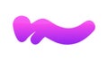 Abstract Wavy Purple Gradient Element, vector design Generative AI Royalty Free Stock Photo