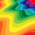 Abstract Wavy Rainbow Pattern Visual Illusion of Movement. Abstract Background Royalty Free Stock Photo